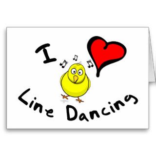Line Dancing Gift Items   I Heart Line Dancing Greeting Cards