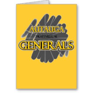Autauga Academy Generals   Prattville, AL Greeting Cards