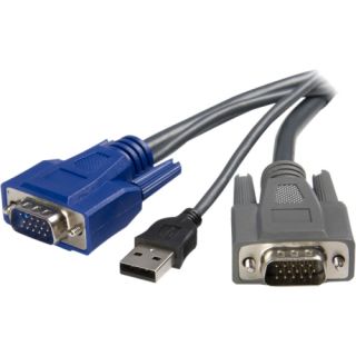 StarTech 10 ft Ultra Thin USB VGA 2 in 1 KVM Cable Startech Cables & Tools