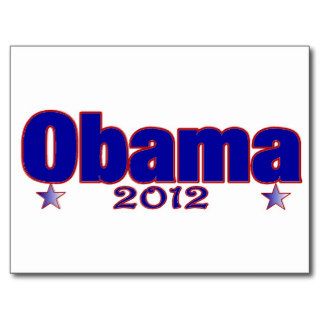 Obama 2012 post card