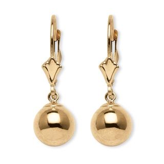 Toscana Collection 14k Yellow Gold Drop Earrings Palm Beach Jewelry Gold Earrings