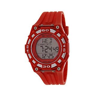 Beatech Red Alarm Clock/ Stopwatch/ Countdown Timer Watch Heart Rate Monitor Fitness Tech