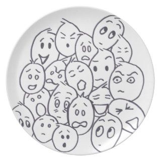 What's so Funny? Cartoon faces Dinner Plate