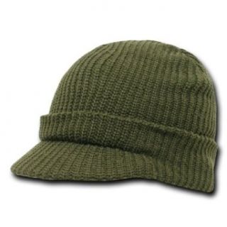 Decky Orgianl GI Jeep Caps   One Size   Olive   at  Mens Clothing store Skull Caps