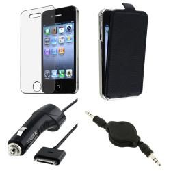 Leather Case/ Screen Protector/ Cable/ Car Charger for Apple iPhone 4S Cases & Holders