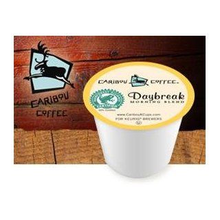 Caribou Coffee Daybreak Morning Blend * 4 Boxes of 24 K Cups *  Coffee Brewing Machine Cups  Grocery & Gourmet Food