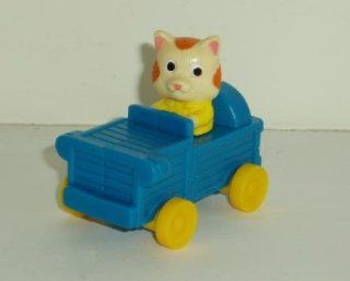 Richard Scarry 1994 McDonalds Happy Meal Toy HUCKLE CAT in his Blue Car  Other Products  