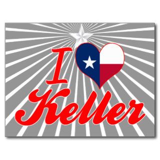 I Love Keller, Texas Post Card