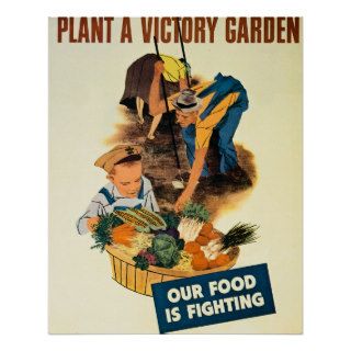 Plant a Victory Garden   Vintage WW2 Posters