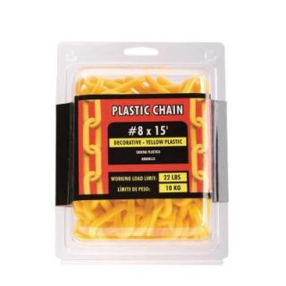 Everbilt #8 x 15 ft. Yellow Plastic Chain 13010