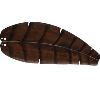 Fanimation B5350WA 26" Oval Leaf Carved Wood Blade Walnut   Ceiling Fans  