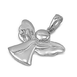 Mini Sterling Silver Angel Pendant   Silver Angel Pendant for Women, Girls, or Teens Jewelry