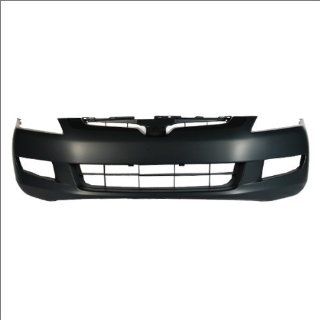 CarPartsDepot, Front Primed Black Bumper Cover Assembly w/Fog Lamp Holes, 352 20717 10 PM HO1000212 04711SDPA90ZZ Automotive