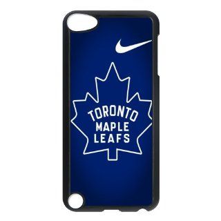 Design 9 Print Black Case With Hard Shell Cover for iPod Touch 5th Sports NHL Toronto Maple Leafs Cell Phones & Accessories