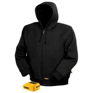 Size 2X Large 20 Volt/12 Volt Max Hooded Heated Jacket with Adaptor DCHJ061B 2XL