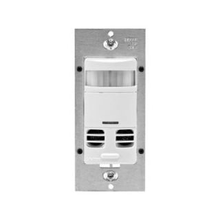 Leviton Decora Dual Relay Multi Technology Deluxe Fan and Occupancy Sensor with Delay   White 050 OSSMD FTW