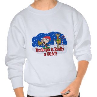Goat Christmas Pull Over Sweatshirts