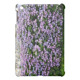 Seamless Purple Flowering Hedges iPad Mini Cases