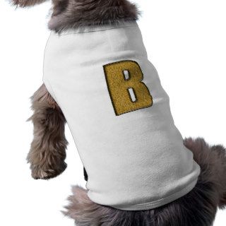 Bling Gold B Dog Clothing