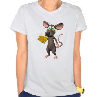 Toon Mouse With Cheese T Shirt
