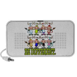 BE DIFFERENT funny funky cows  Speaker