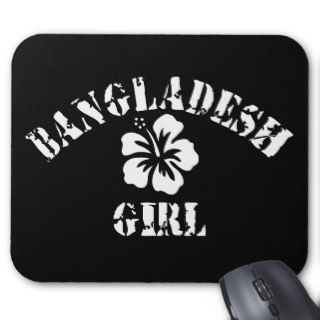 Bangladesh Pink Girl Mouse Pads
