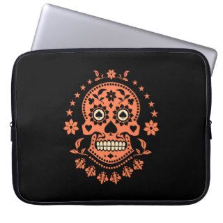 Day of the Dead Sugar Skull Laptop Sleeve
