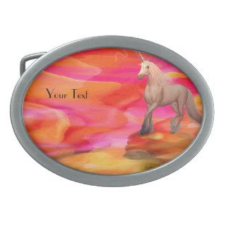 Unicorn in Painted Desert Belt Buckles