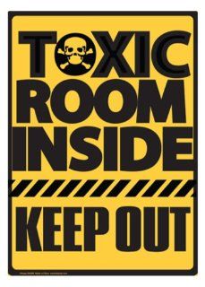 Brand New Novelty Toxic Room Inside Metal Sign   Great Gift Item  