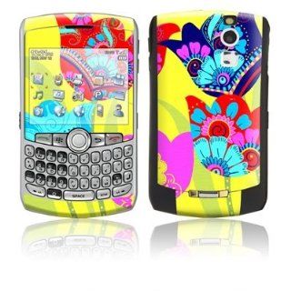 Patterned Tulips Design Protective Skin Decal Sticker for Blackberry Curve 8330 Cell Phones Cell Phones & Accessories
