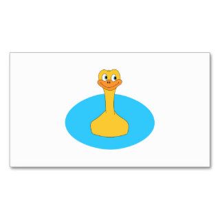 Swimming Duck. Business Card Template