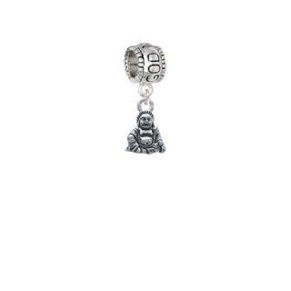 Mini Silver Buddha Godmother Charm Dangle Bead Delight & Co. Jewelry