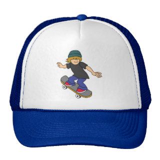 Skateboard Kid Mesh Hat