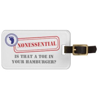 Nonessential • Food Safety Tags For Luggage