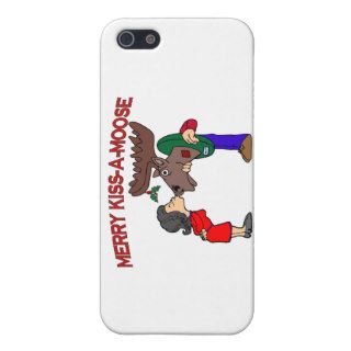 Merry Kiss A Moose Cover For iPhone 5