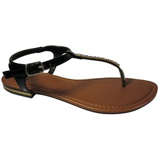 Betani by Beston Women's 'SOPHIA 6' T strap Flat Sandals BETANI Sandals