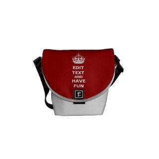 Add your own text here courier bag
