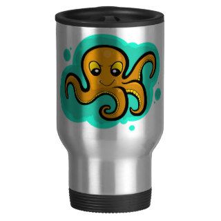 Heba the Octopus Character Coffee Mugs