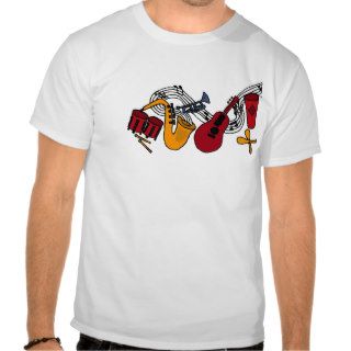XX  Abstract Art Animals and Music T Shirt