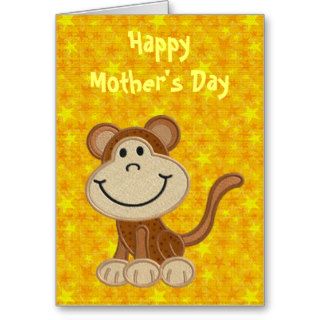 Happy Mothers Day your Little Monkey Greeting Card