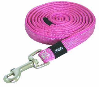 Rogz Pupz Zing Zip Zap Puppy Lead, Small .375 Inches, Pink Bling Design  Pet Leashes 