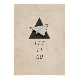 Let It Go Quotes Paper Planes Print