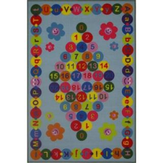 LA Rug Inc. Fun Time Happy Learning Multi Colored 19 in. x 29 in. Area Rug FT 97 1929