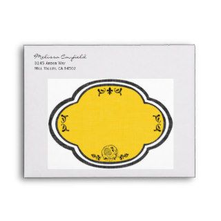French Provencal Personalized Envelopes