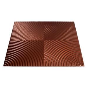 Fasade Echo 2 ft. x 2 ft. Oil Rubbed Bronze Lay in Ceiling Tile L79 26