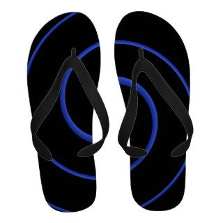 Thin Blue Line Flag   Swirl Sandals
