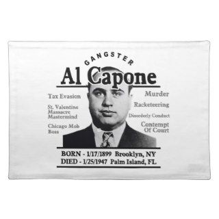 Gangster Al Capone Place Mats