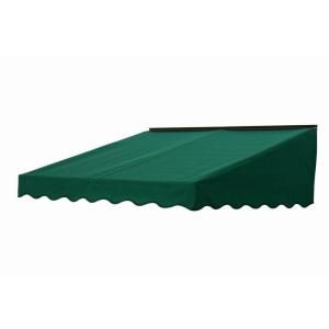 NuImage Awnings 7 ft. 2700 Series Fabric Door Canopy (19 in. H x 47 in. D) in Hunter Green 27X8X84463703X