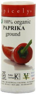 Spicely Eco Organic Paprika, 2.0 Ounce  Paprika Spices And Herbs  Grocery & Gourmet Food