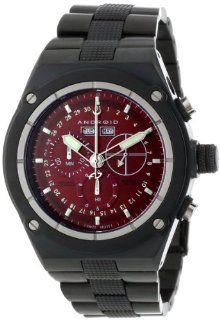 Android Men's AD381BR Interceptor Swiss 5040F Chrono Burgundy Dial Watch at  Men's Watch store.